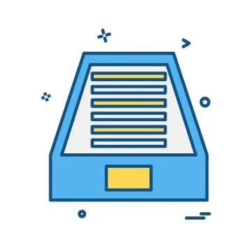 Dropbox icon design vector Stock Illustration
