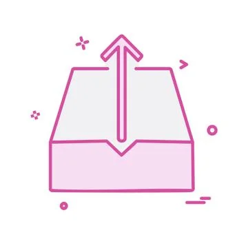 Dropbox icon design vector Stock Illustration