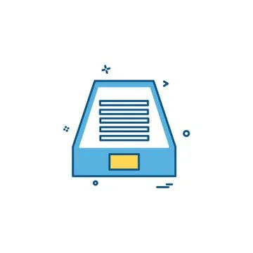 Dropbox icon design vector Stock Illustration