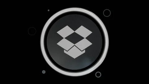 Dropbox icon Stock Footage 129960703