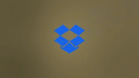 Dropbox Logo Wind Dissolve Video stock 105370641