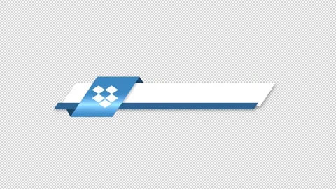 Dropbox Social Media Lower Third Stock Footage 204012542