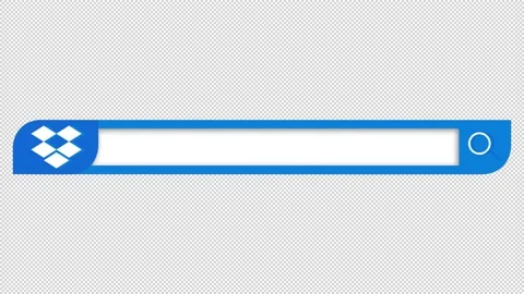 Dropbox Social Media Lower Third 스톡 동영상 223648651