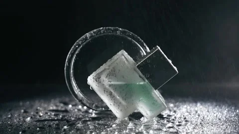 Droping rain on perfume bottle Stock Footage 322202049