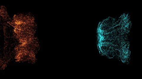 Droples particles Stock Footage