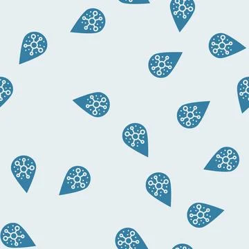 Droplet bleach glyph seamless pattern Stock Illustration