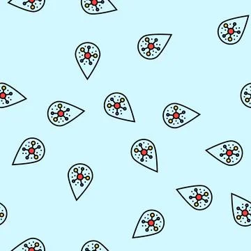 Droplet bleach vector seamless pattern Stock Illustration