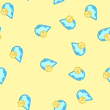 Droplet bleach vector seamless pattern Stock Illustration
