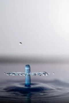 Droplet collision Stock Photos