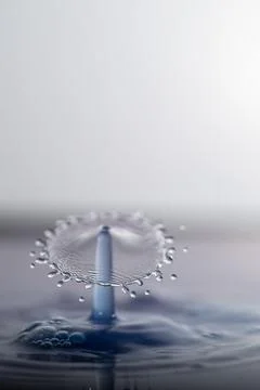Droplet collision Stock Photos