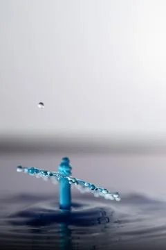 Droplet collision Stock Photos