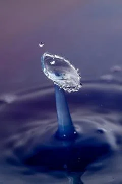 Droplet collision Stock Photos
