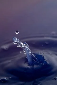 Droplet collision Stock Photos
