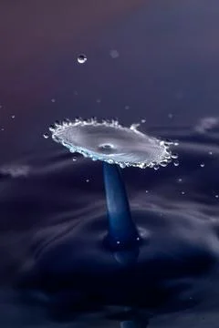 Droplet collision Stock Photos