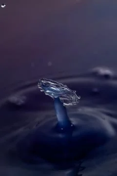 Droplet collision Stock Photos