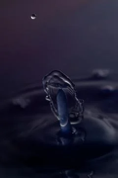 Droplet collision Stock Photos