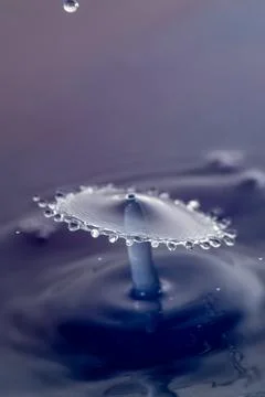 Droplet collision Stock Photos