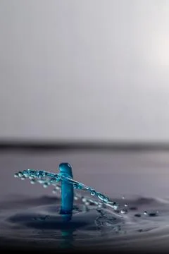 Droplet collision Stock Photos