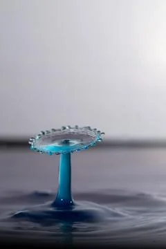 Droplet collision Stock Photos