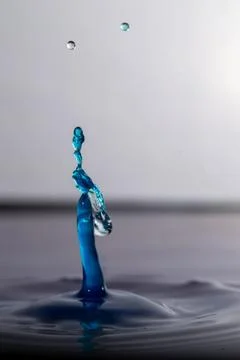 Droplet collision Stock Photos