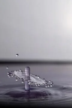 Droplet collision Stock Photos