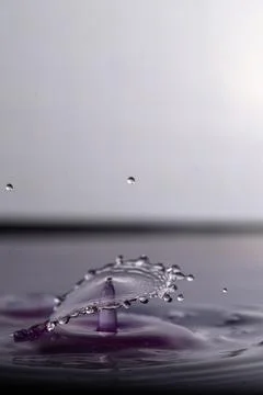 Droplet collision Stock Photos