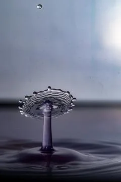 Droplet collision Stock Photos