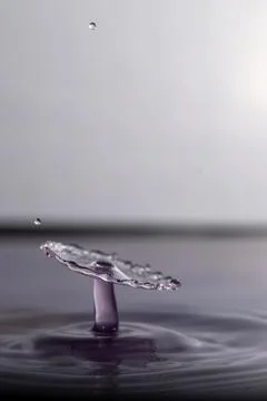 Droplet collision Stock Photos