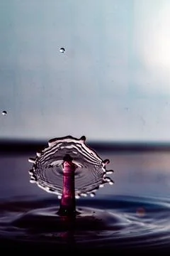 Droplet collision Stock Photos