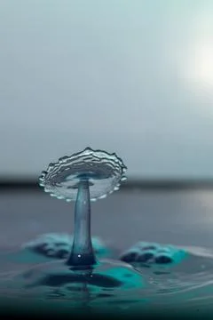 Droplet collision Stock Photos