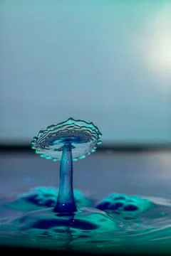 Droplet collision Stock Photos