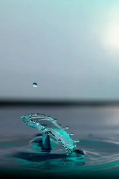 Droplet collision Stock Photos