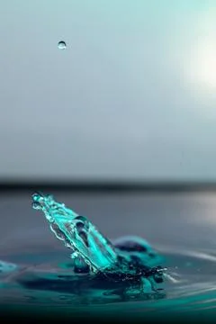 Droplet collision Stock Photos