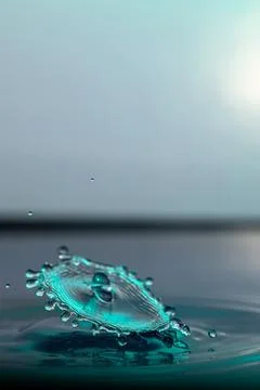 Droplet collision Stock Photos