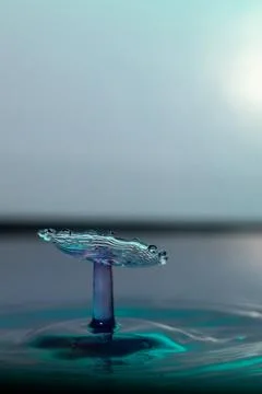 Droplet collision Stock Photos