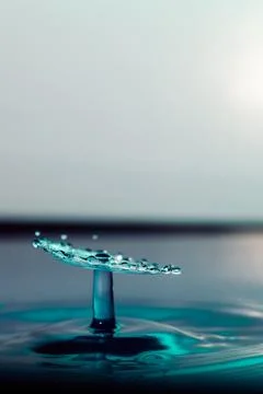 Droplet collision Stock Photos