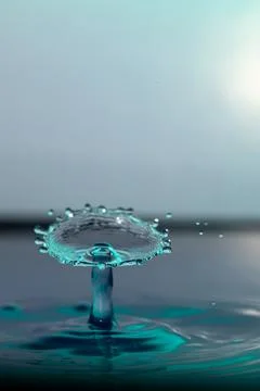Droplet collision Stock Photos