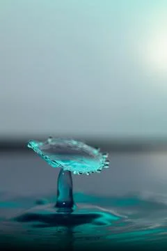 Droplet collision Stock Photos