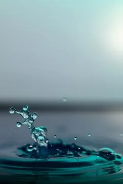Droplet collision Stock Photos