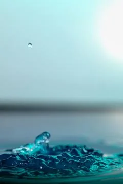 Droplet collision Stock Photos