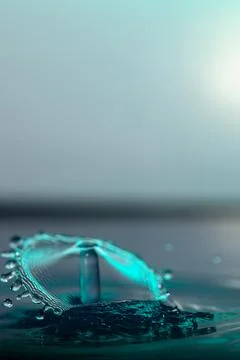 Droplet collision Stock Photos