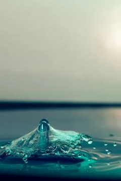 Droplet collision Stock Photos