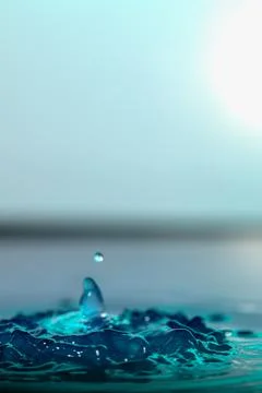 Droplet collision Stock Photos