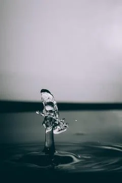 Droplet collision Stock Photos