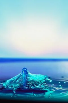 Droplet collision Stock Photos
