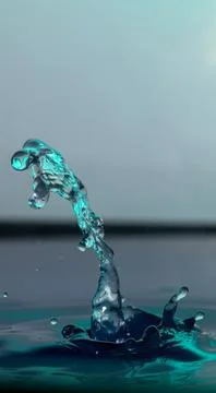 Droplet collision Stock Photos