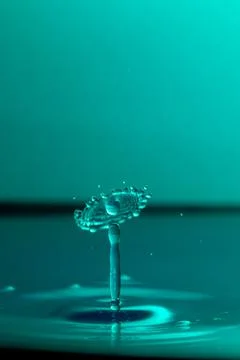 Droplet collision Stock Photos