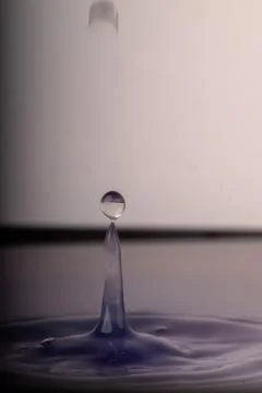 Droplet collision Stock Photos