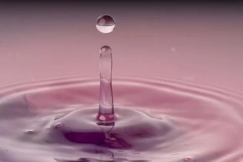 Droplet collision Stock Photos