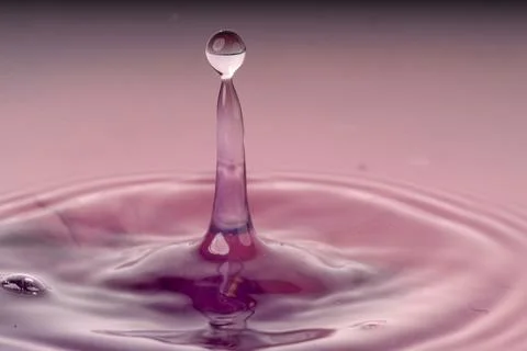 Droplet collision Stock Photos